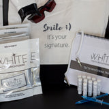 WHITE Teeth Brightening Start Up Kit + Mobile LED Light