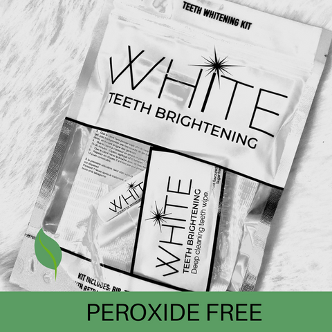 WHITE Teeth Brightening Peroxide Free Teeth Whitening Kit